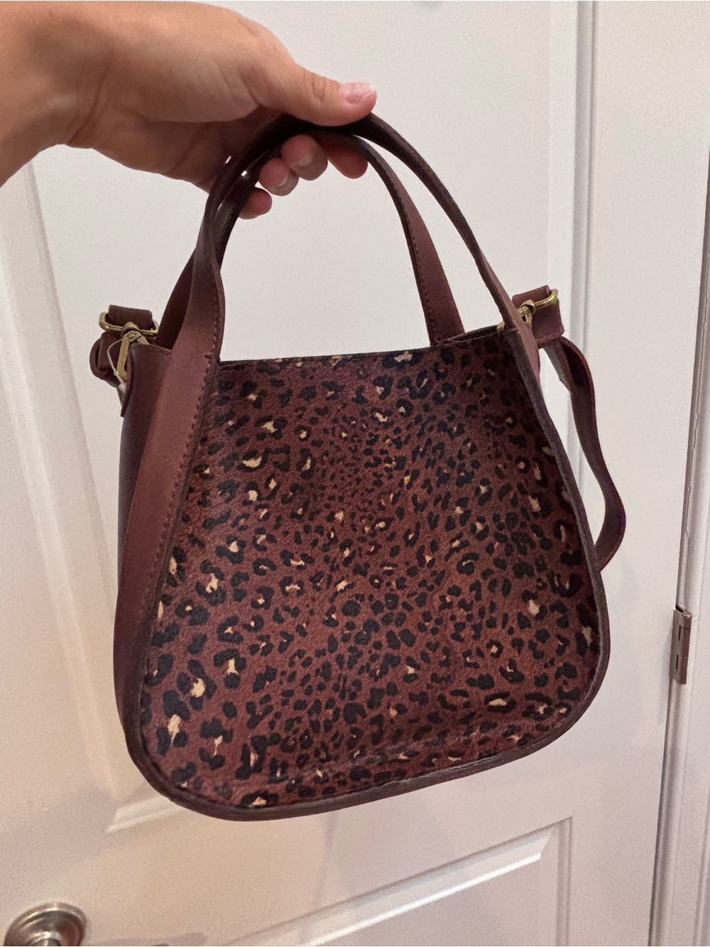 Madewell NWT Sydney Crossbody Bag in the Painted Leopard Calf Hair Edition - Picture 3 of 6